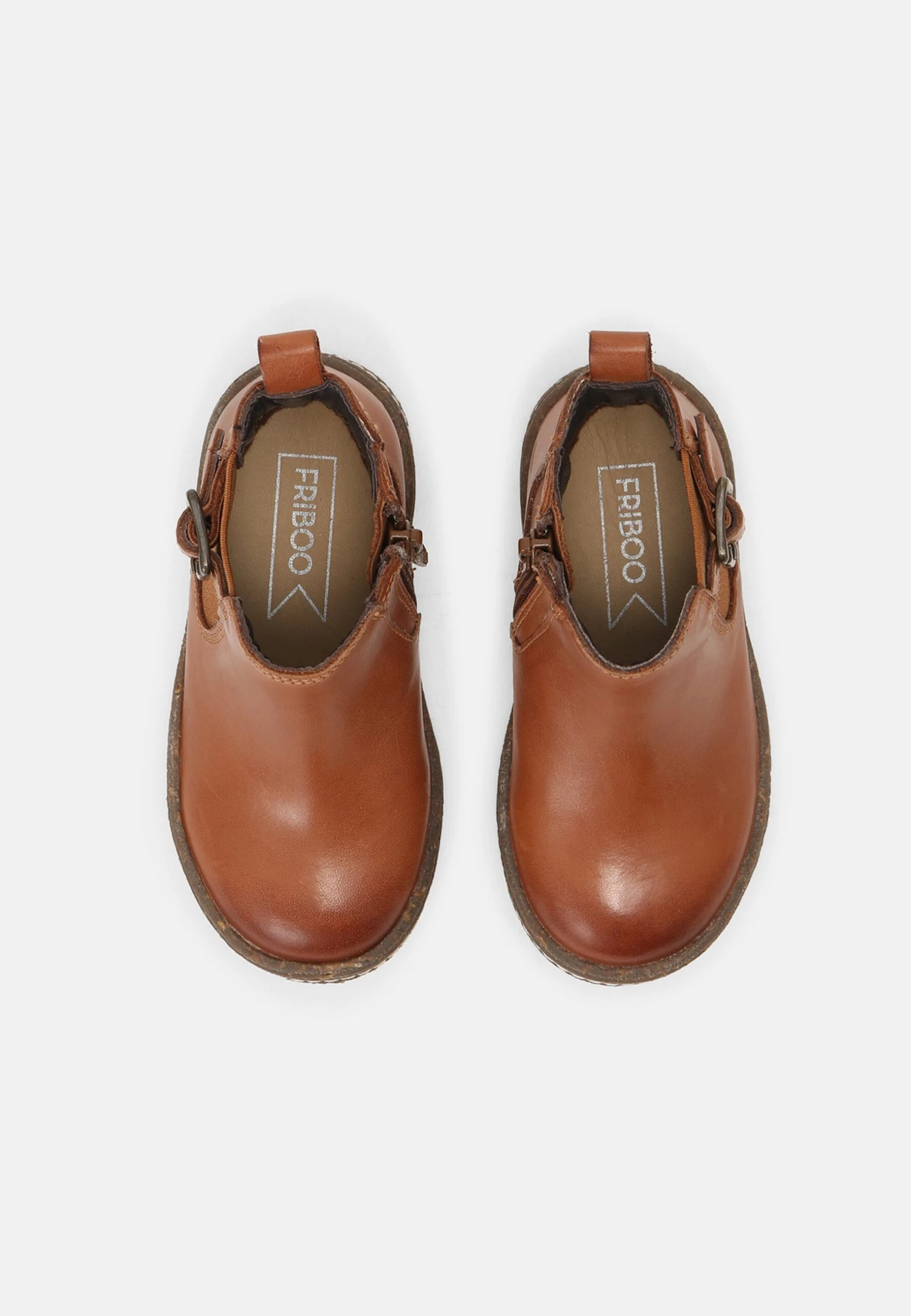 Friboo Leather Booties - Stivaletti - Cognac 4 Friboo Leather Booties - Stivaletti - Cognac - immagine 4