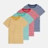 Friboo Unisex 4 PackT-Shirt Con StampaMulticoloured/Yellow/Turquoise Bambini T-shirt & Top F5723G072-T11